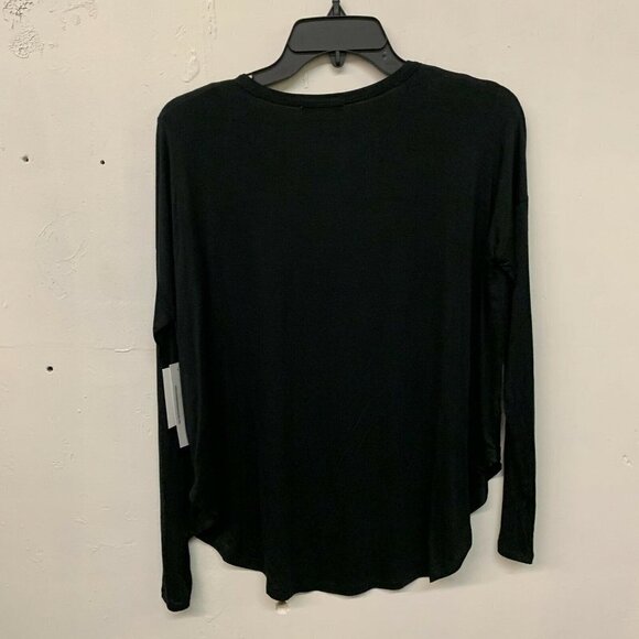 Sweet Romeo Womens Black Thumbhole Long Sleeve Stretch Jersey Top - Picture 3 of 5